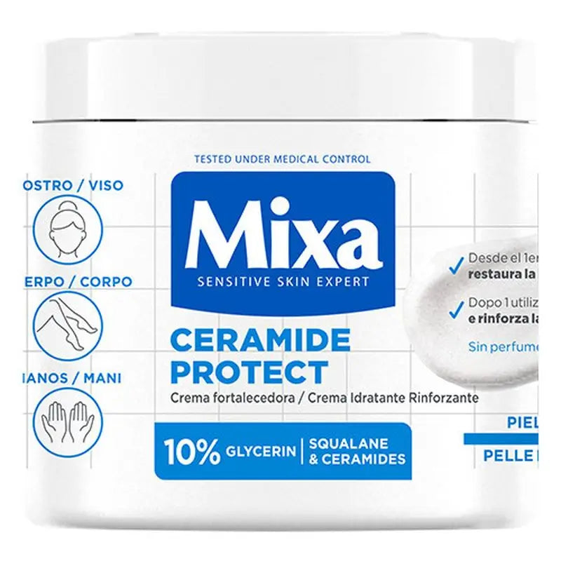 Mixa Ceramide Protect Strengthening Cream For Very Dry Skin 400Ml