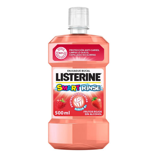 Listerine Children's Alcohol-Free Mouthwash, Caries Protection, Fluoride, 500ml