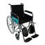 Mobiclinic Folding Wheelchair With Armrests And Footrests Black