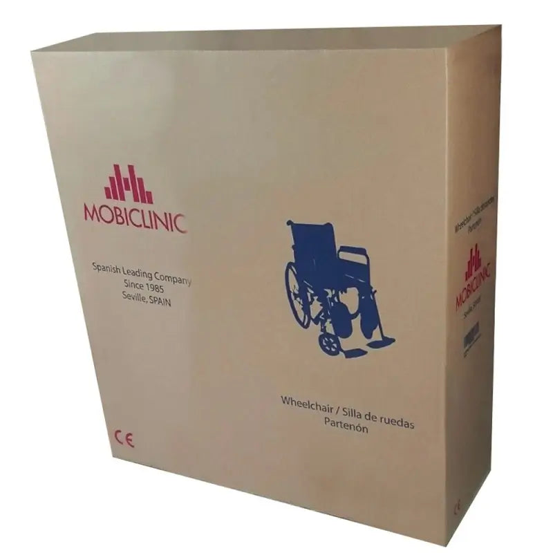 Mobiclinic Folding Wheelchair With Armrests And Footrests Black