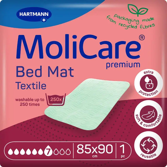 Molicare Premium Washable Textile Soaker Pad 7 Drops 85X90Cm, 1 piece