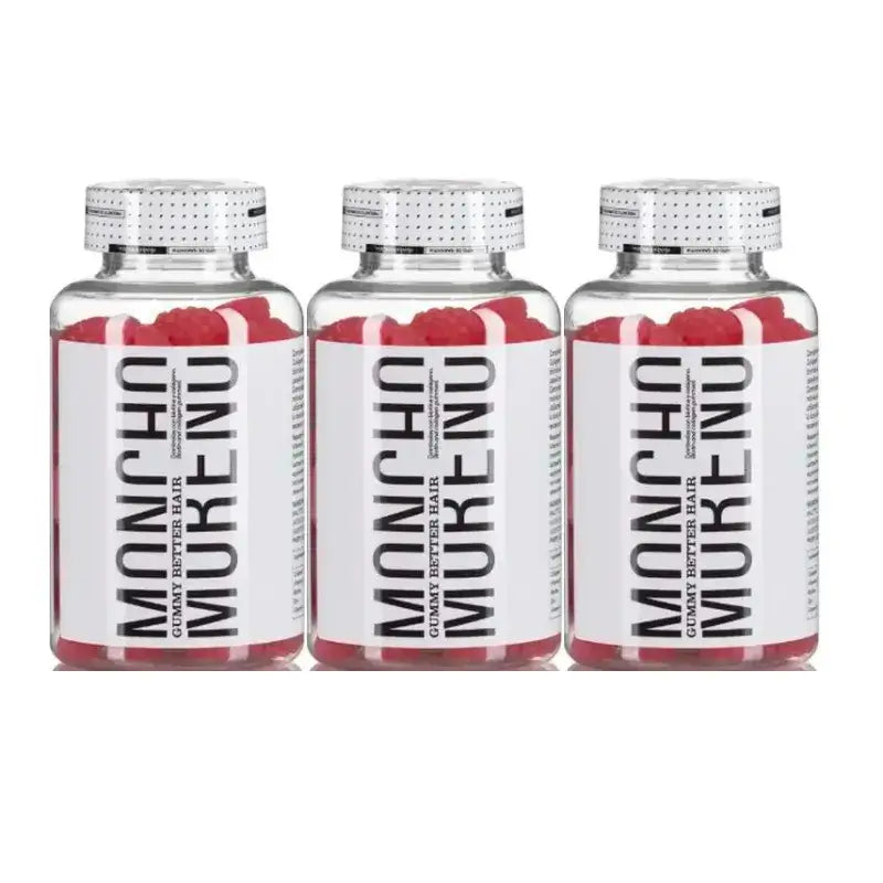 Moncho Moreno Gummys Better Hair, Pack 3 x 60 units