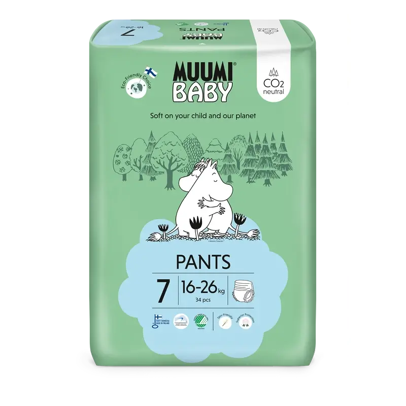 Moomin Baby Training Nappies Size 7 , 34 pcs.