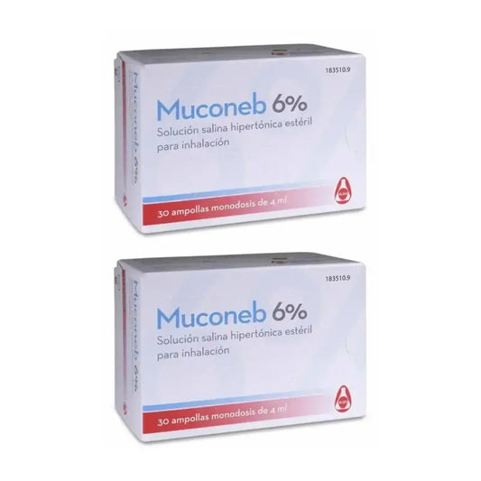 Muconeb 6% Saline Solution , 2X30 Ampoules