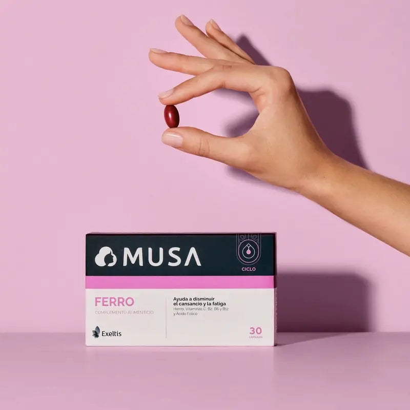 Musa Ferro Iron Food Supplement, 30 capsules