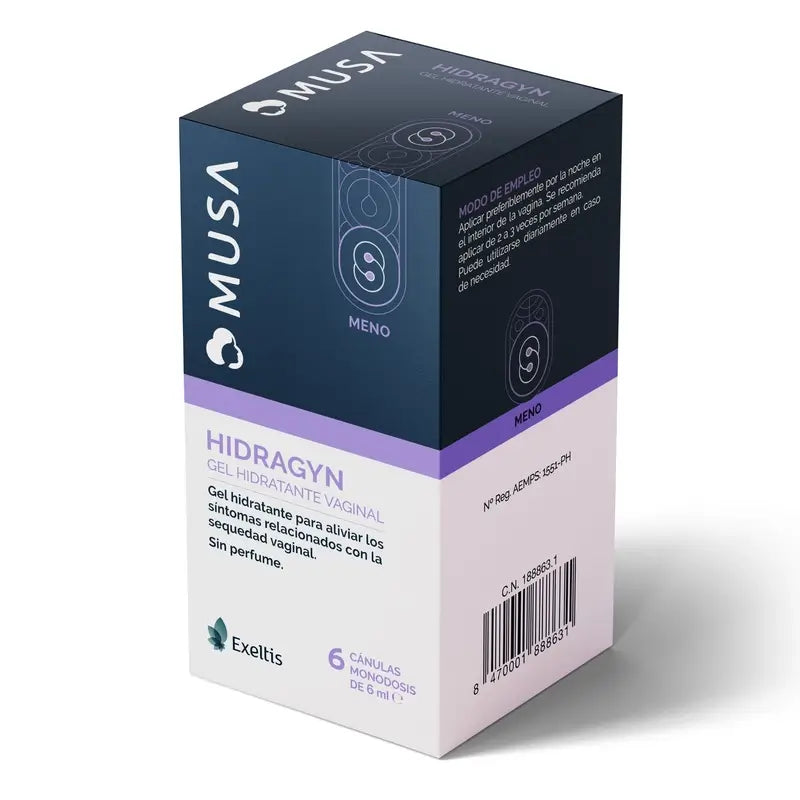 Musa Hydragin Vaginal Moisturiser, 6 cannulas
