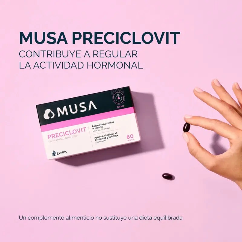 Musa Preciclovit Premenstrual, 60 capsules
