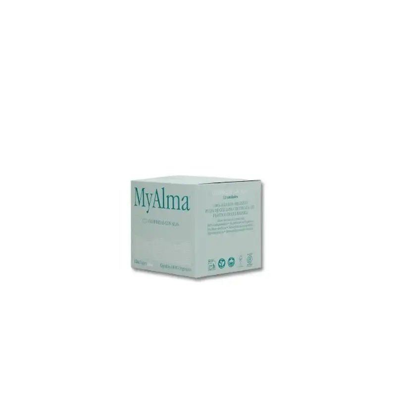 Myalma 100% Organic Cotton Pads Super , 12 units
