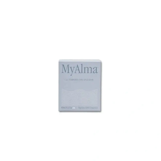 Myalma 100% Organic Cotton Tampons With Regular Applicator , 14 units