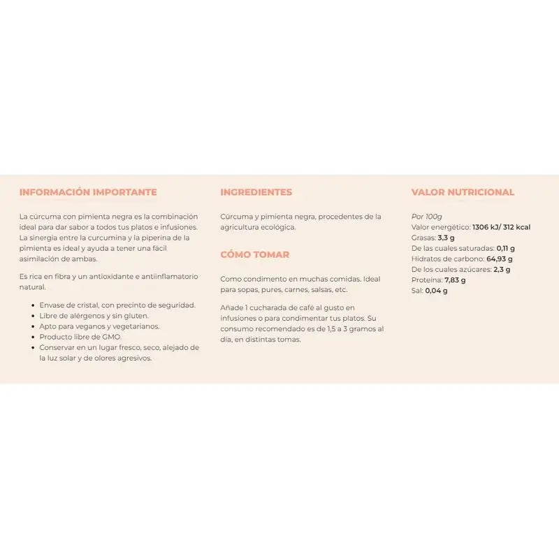 Myconatur Myconatur Curcuma+Pepper 90Gr. Eco