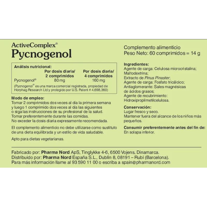 Activecomplex Pycnogenol 60 tablets
