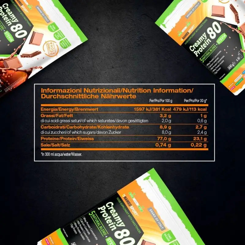 Named Sport Creamy Protein Exquisite Chocolate , 1 pouch of 500 g