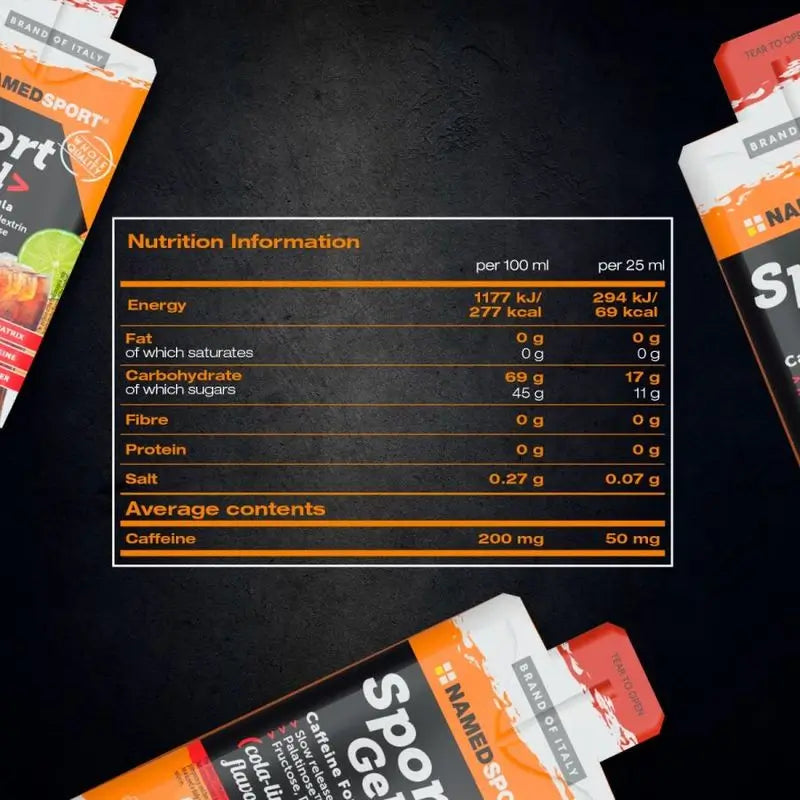 Named Sport Energy Sport Gel Cola Lime , 32 gels x 25 ml