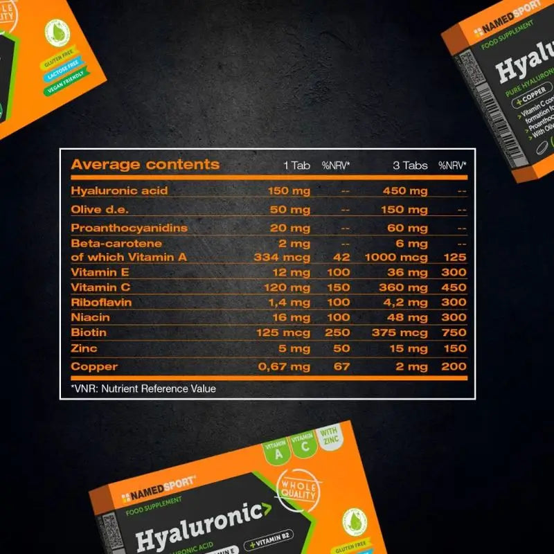 Named Sport Supplement Hyaluronic , 1 box of 60 tablets
