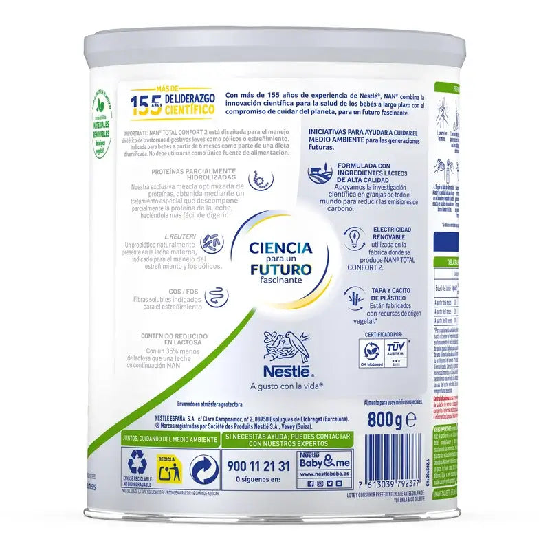 Nestlé Nan Total Comfort 2 Infant Milk, 800g
