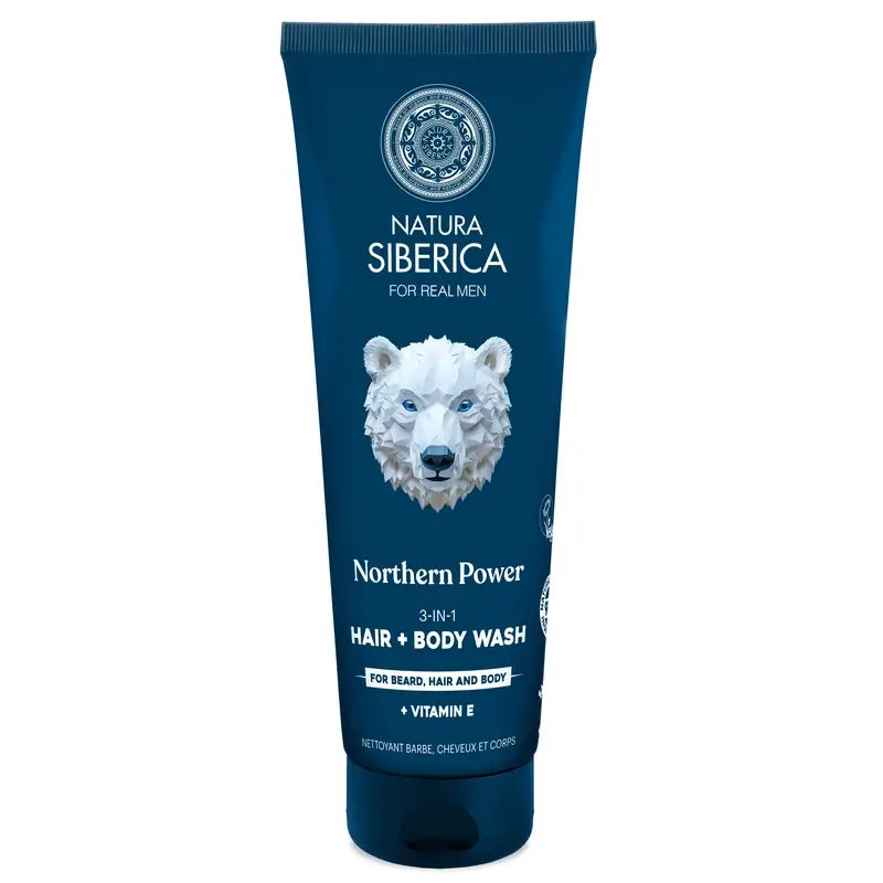 Natura Siberica Men Wild Arctic. 3 In 1 Hair, Body & Face Gel , 200 ml