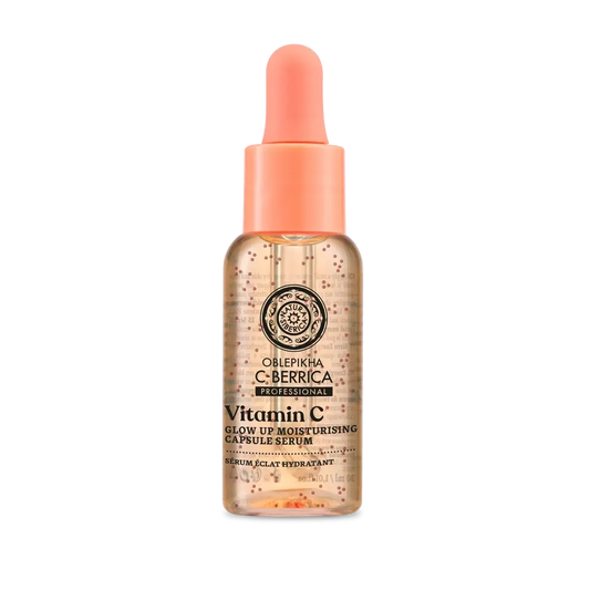 Natura Siberica Moisturising Facial Serum With Glow Up Capsules, 30 Ml