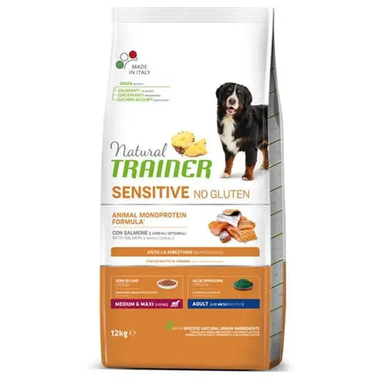 Natural Trainer Canine S/Gluten Adult Salmon, 12 kg, dog food