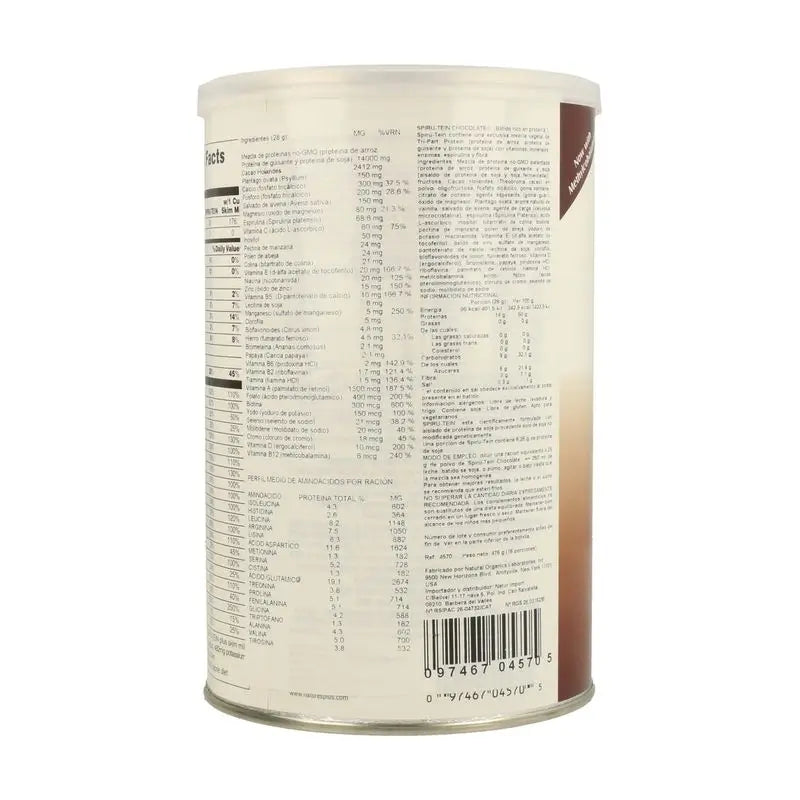 Natures Plus Spiru-Tein Chocolate, 476 g