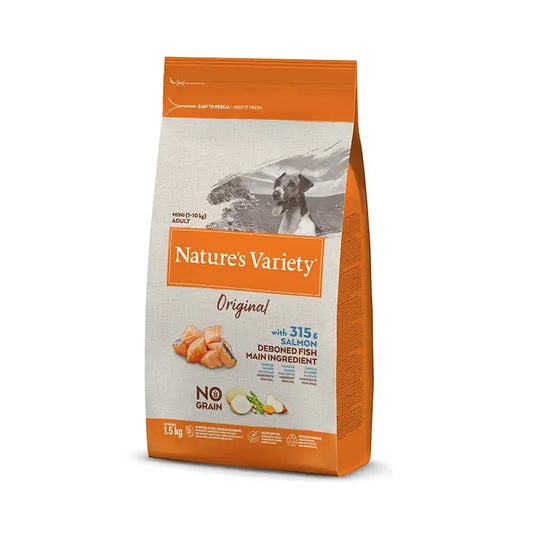 Nature'S Variety Canine Adult Original Mini Salmon 1,5Kg, dog food