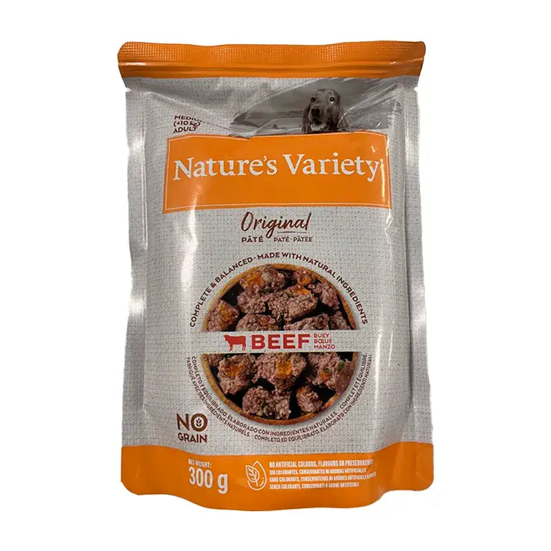 Nature'S Variety Canine Original Original Adult Pate Med Max Pack 4X300Gr, wet dog food