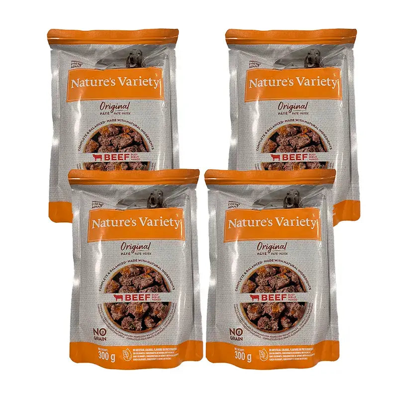 Nature'S Variety Canine Original Original Adult Pate Med Max Pack 4X300Gr, wet dog food