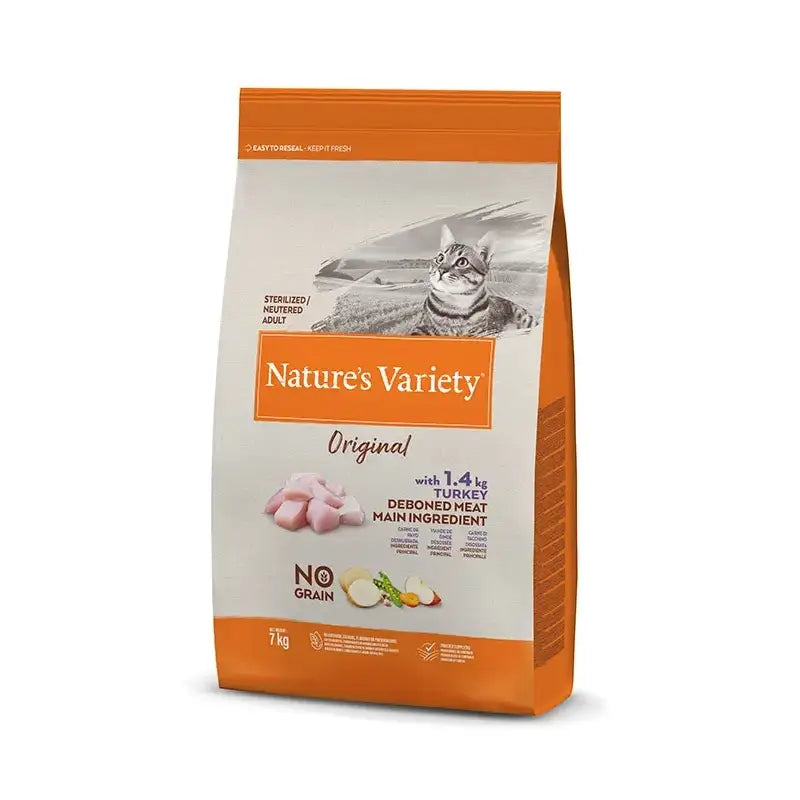 Nature'S Variety Feline Adult Original Neutered Turkey, 7 kg, cat food