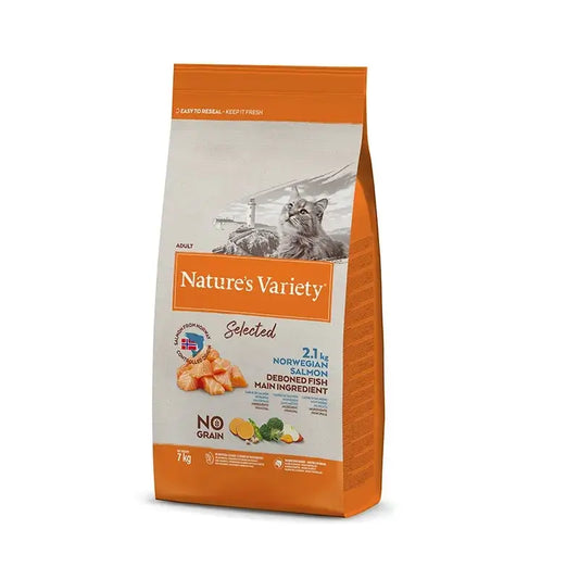 Nature'S Variety Feline Adult Selected Norwegian Salmon, 7 kg, cat food