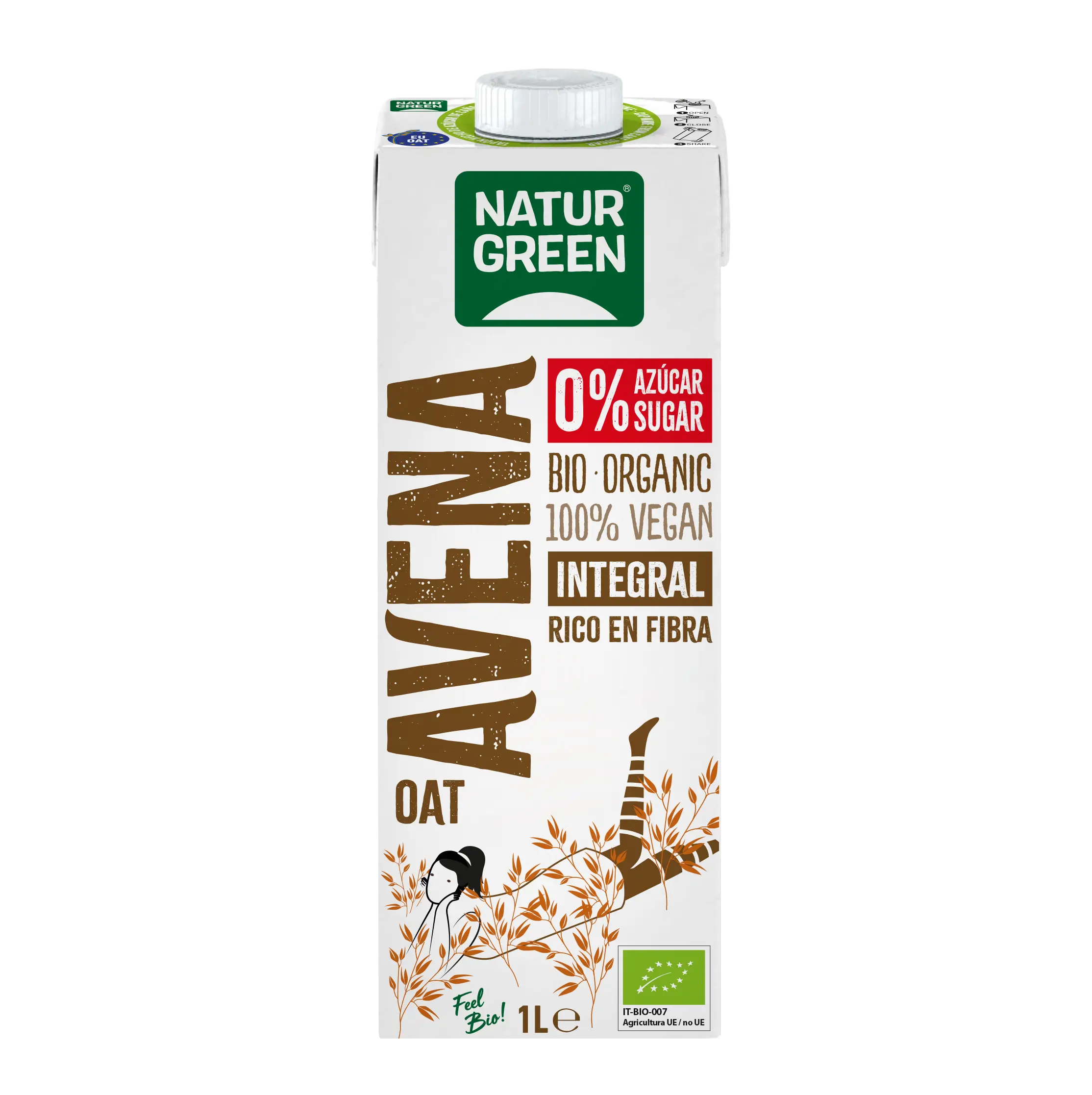 Naturgreen Organic Whole Grain Oatmeal Vegetable Drink, 1L