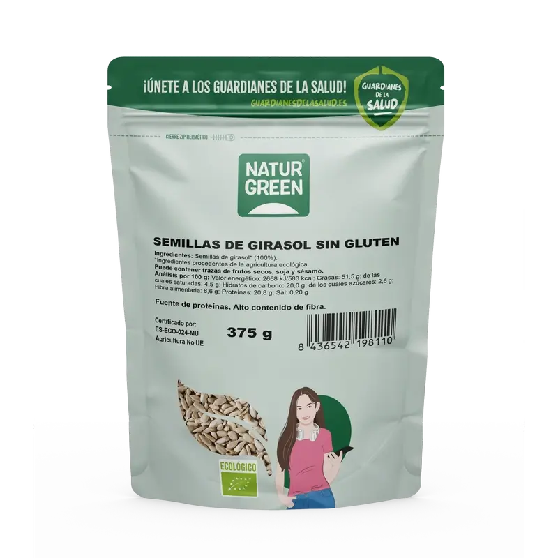 NaturGreen Organic Sunflower Seeds, 375 g