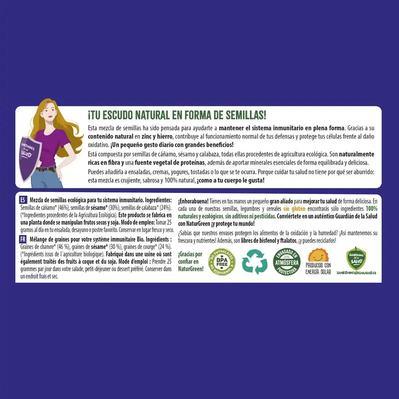 Naturgreen Organic Seeds For Your Immune System, 175 grams