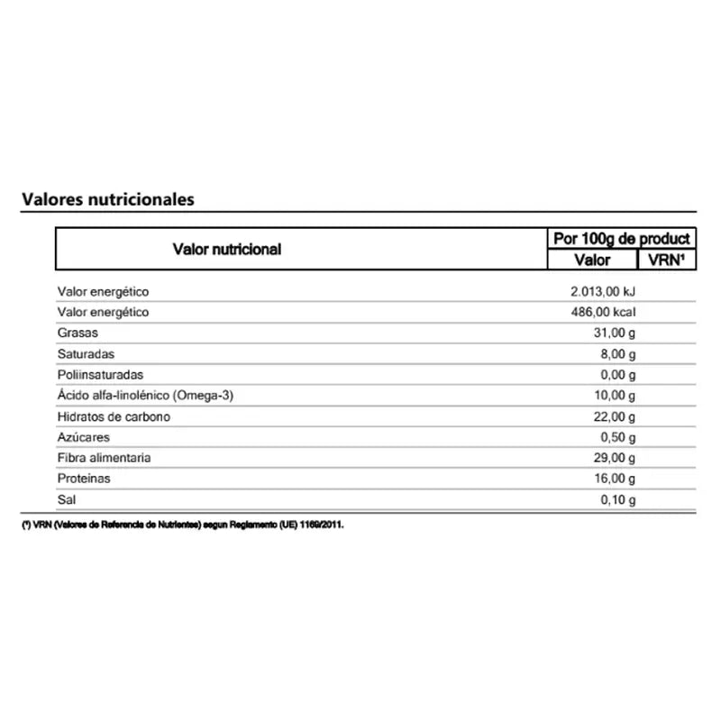 NaturGreen Flaxseeds, Cocoa Nibs & Aronia Bio 150 g