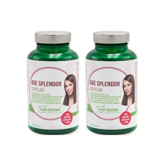 Naturlider Age Splendor Hair Splendor With Catalase Canalblock, Pack 2 x 135 Capsules