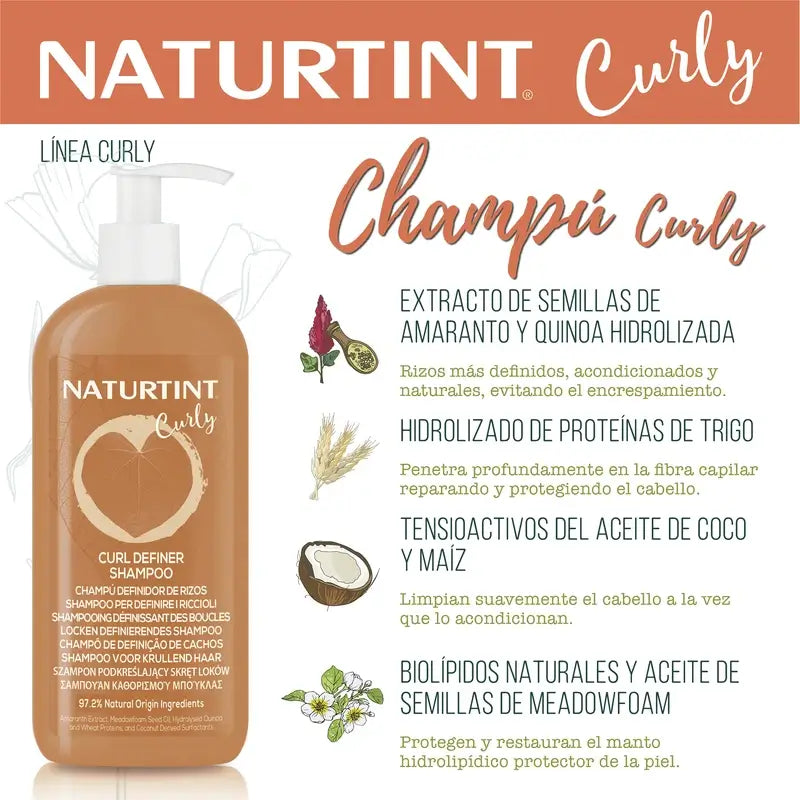 Naturtint Curly Curly Defined Curls Shampoo 330Ml