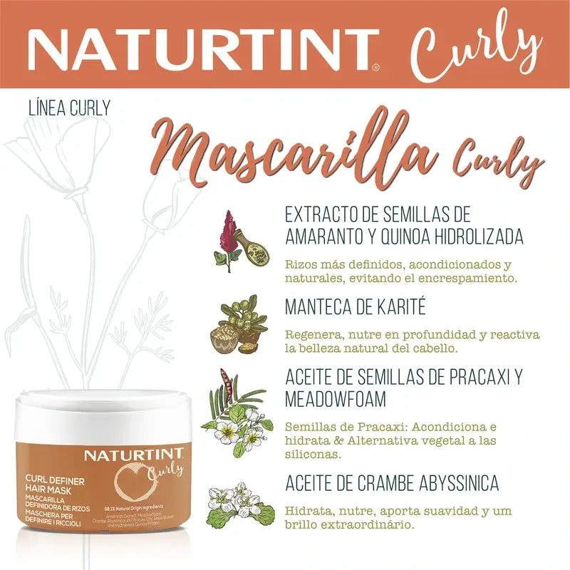 Naturtint Curly Curls Defined Curl Mask 300Ml