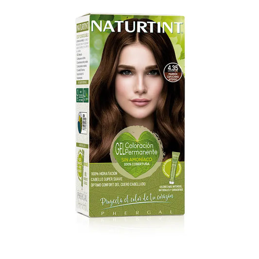 Naturtint Permanent Colouring Dye Without Ammonia 4.35 - Intense Cappuccino Brown