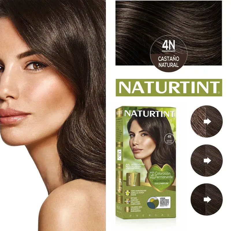 Naturtint Permanent Colouring Dye Without Ammonia 4N - Natural Brown