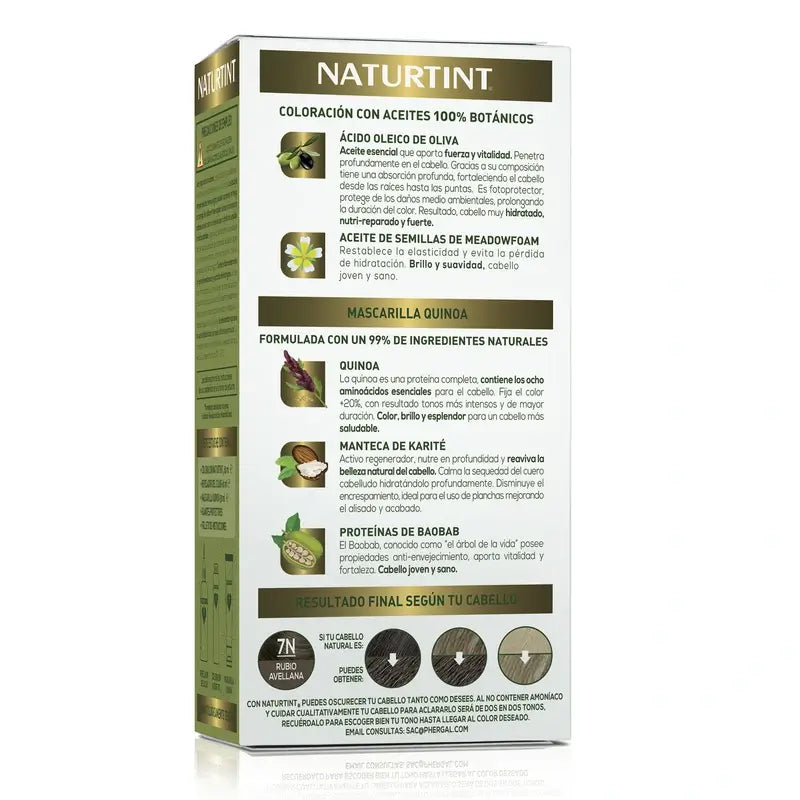 Naturtint Permanent Colouring Permanent Colouring Ammonia Free 7N - Hazelnut Blonde