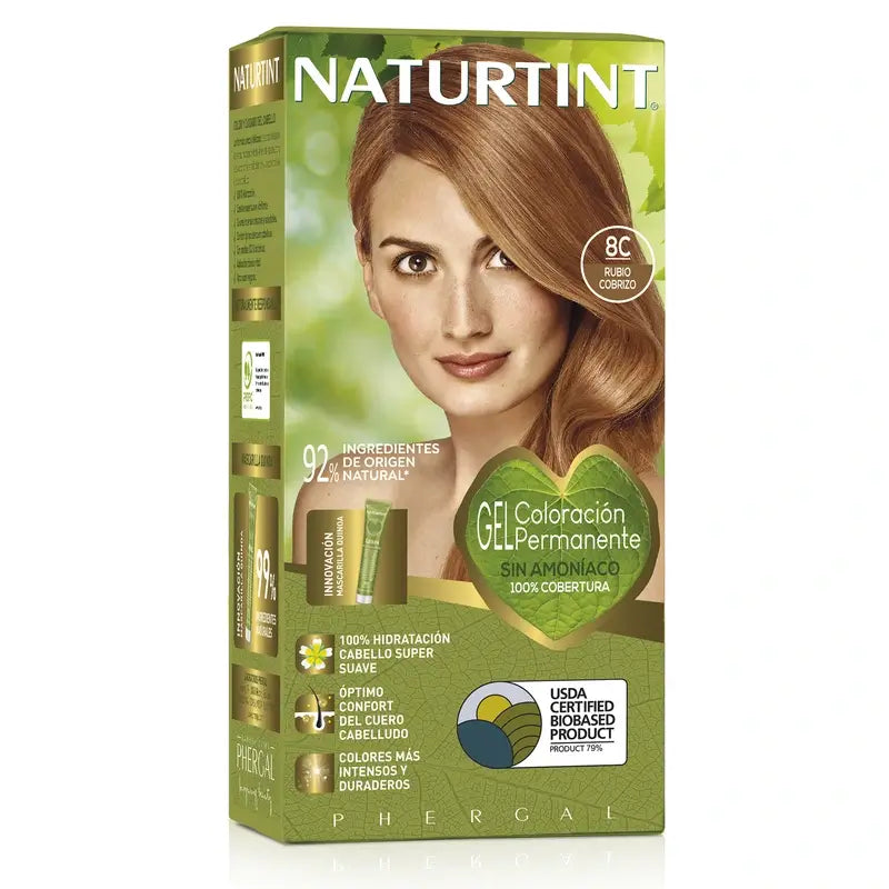 Naturtint Permanent Colouring Permanent Colouring Ammonia Free 8C - Copper Blonde