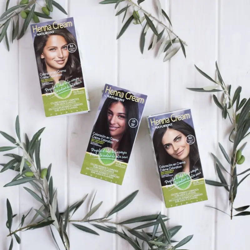 Naturtint Henna Cream Semi-Permanent Natural Colouring Ammonia Free Dyeing 1.0 Black
