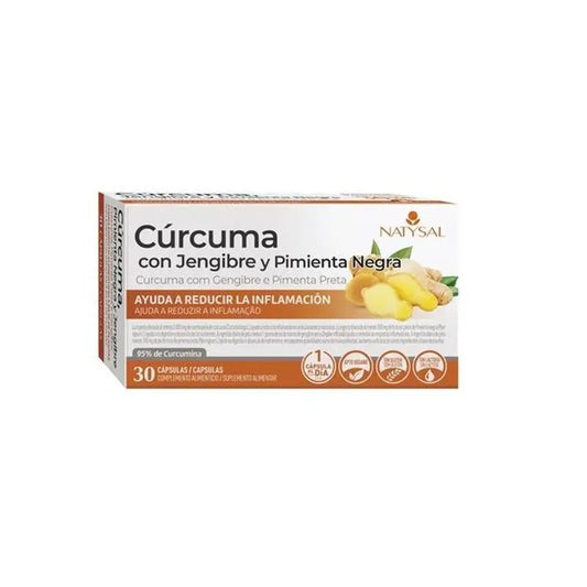 Natysal Curcuma With Ginger And Black Pepper 30Cap.