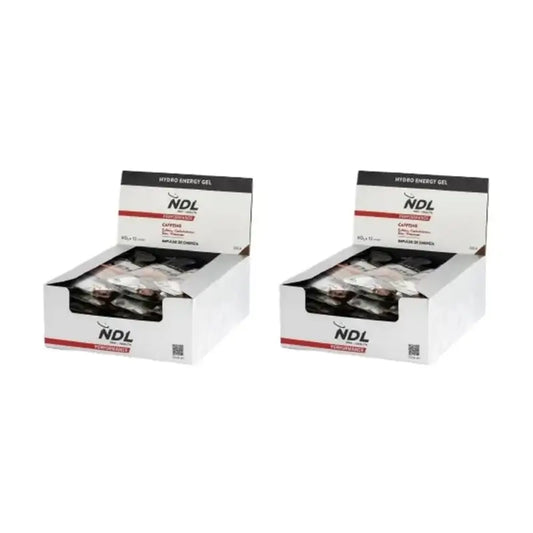 Ndl Pro-Health Caffeinated Energy Gel Cola Flavour, Pack 12X60 Gr, 2 Units