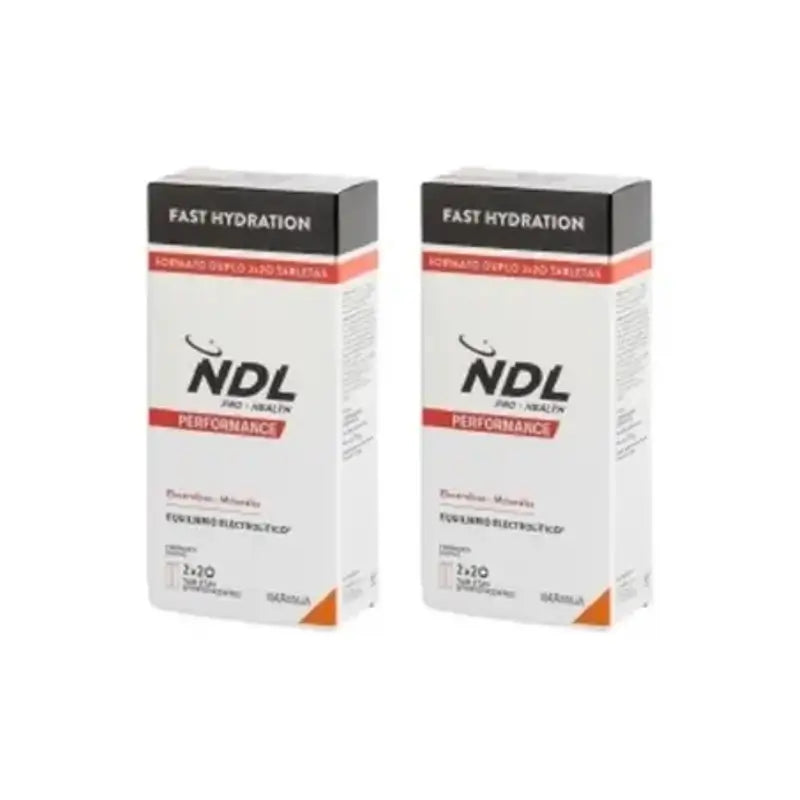 Ndl Pro-Health Rapid Hydration Effervescent Tablets Orange Flavour, Pack 2, 2X40 Tablets