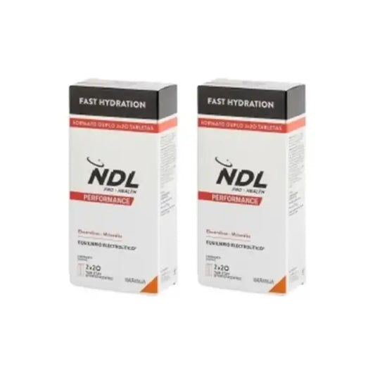 Ndl Pro-Health Rapid Hydration Effervescent Tablets Orange Flavour, Pack 2, 2X40 Tablets