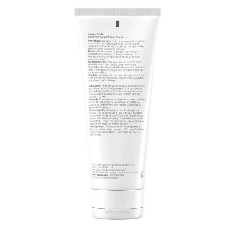 Neostrata Lotion Plus body and face moisturising cream with 15% AHA 200ml