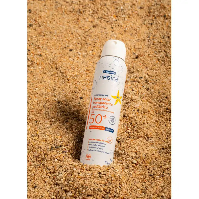 Nesira Transparent Sun Spray for Children SPF50+, 200 ml