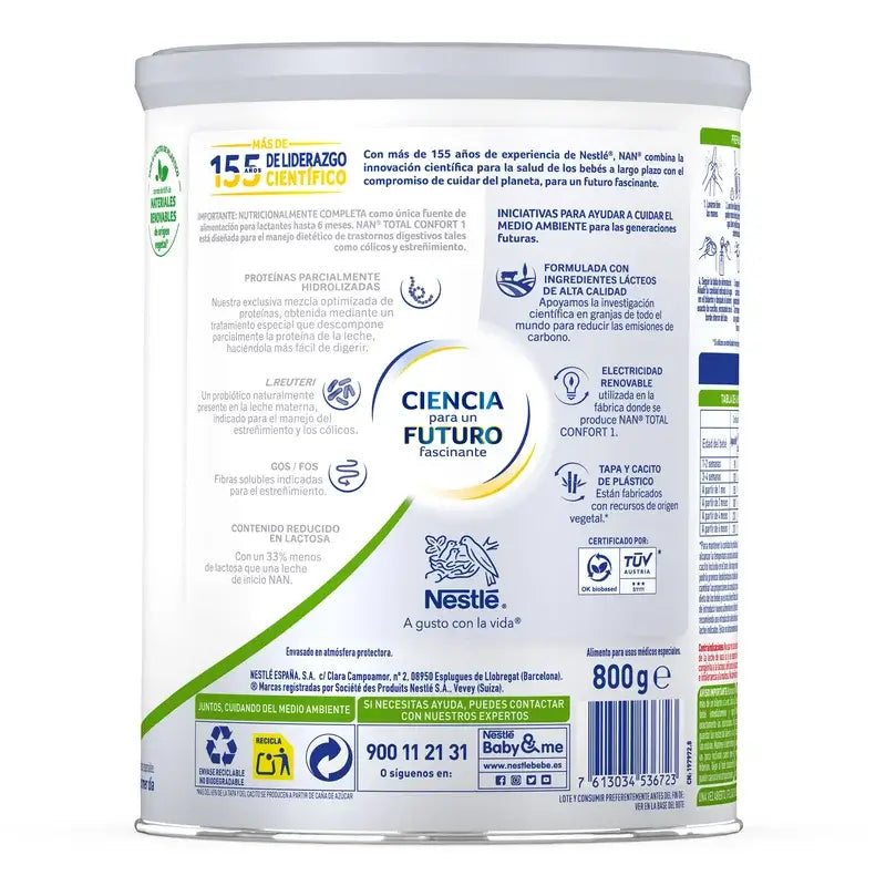Nestlé Nan Total Comfort 1 Infant Milk, 800g