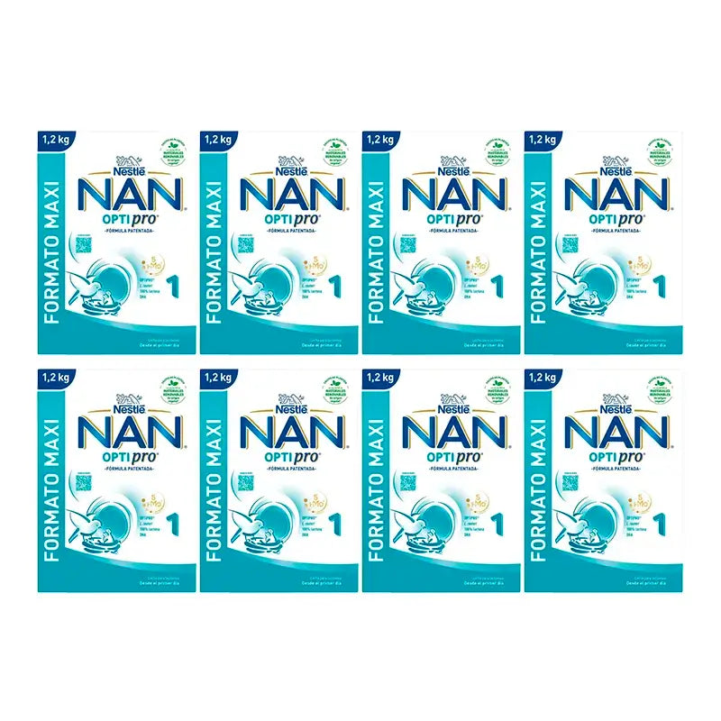 Nestlé Nan Optipro 1 Starter Milk, 8X1200 g