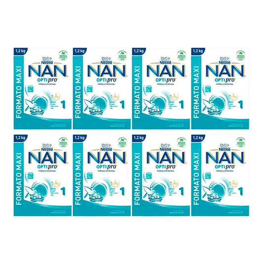 Nestlé Nan Optipro 1 Starter Milk, 8X1200 g