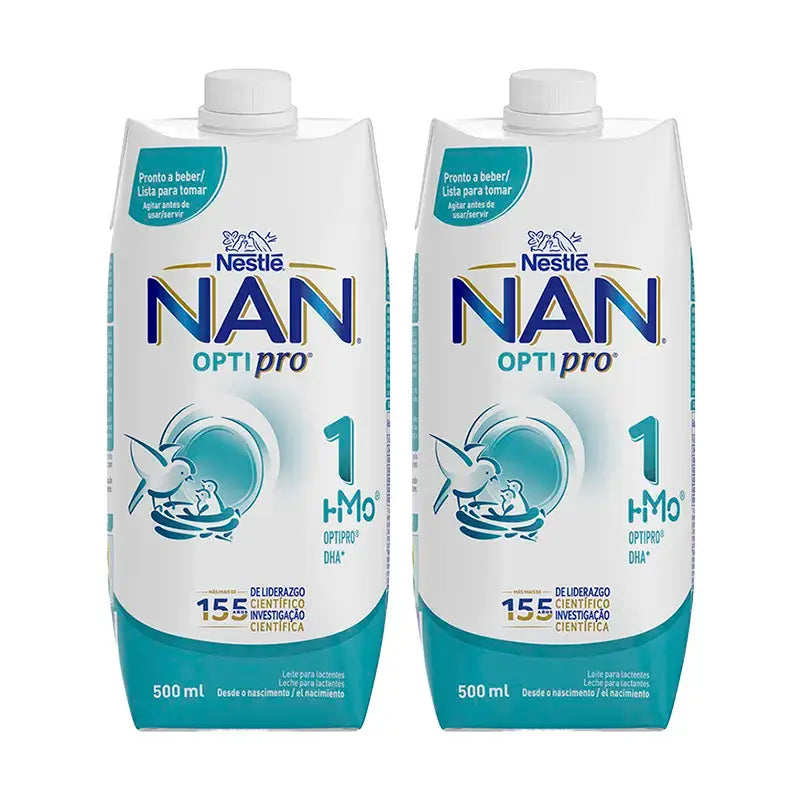 Nestlé Nan Optipro 1 Liquid, 2X500 ml